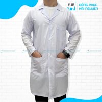 Áo blouse tay dài, áo trình dược viên, áo kỹ thuật viên Nam dài tay kaki silk cao cấp