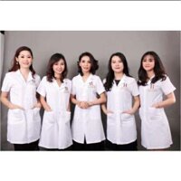 ÁO BLOUSE TRẮNG CHẤT NON MỸ CAO CẤP CHO SPA, THẨM MỸ VIỆN