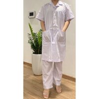 Áo blouse trắng vải dày,thoáng mát