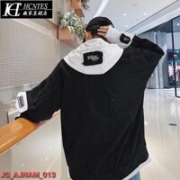 Áo bò phối mũ nỉ unisex