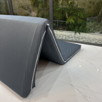 Áo Bọc Nệm 2 Mặt có khoá kéo Thun Hàn Quốc - màu xám