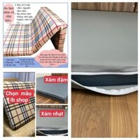 ÁO BỌC NỆM 2 MẶT VẢI THUN LẠNH CAO CẤP.CÓ KHÓA KÉO BẢO VỆ NỆM