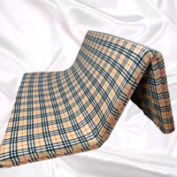 Áo bọc nệm có khóa kéo 2 dầu mẫu kẻ kem nhí