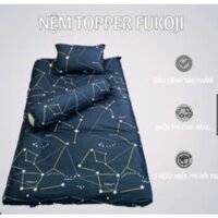 Áo Bọc Nệm Topper 2 Mặt Cao Cấp Có Khóa Kéo FUKOJI