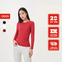Áo body nữ CANIFA cổ tròn dài tay giữ ấm tốt 6IT23W006