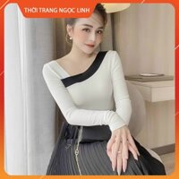 Áo Body nữ trắng đen