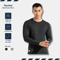 Áo body tay dài GYMKAI nam, áo body form ôm thể thao cho tập gym, chạy bộ