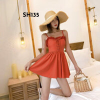 Áo bơi một mảnh màu cam SH135