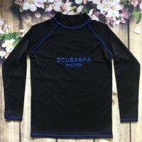 Áo Bơi Nam Dài Tay Chống Nắng hàng cao cấp chất vải đẹp - size Lxanh đen