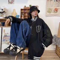 Áo Bomber  Áo Khoác Gió Nam Nữ 2 Lớp Form Rộng Unisex Họa Tiết Caro Phong Cách Hàn Quốc Siêu Cá Tính Rô Store - AK11 Đen