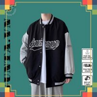 Áo bomber aussup , áo khoác thu đông nam nữ , chất nỉ dầy dặn không xù, áo bomber bóng chày gunta.shop
