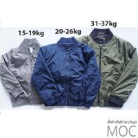 Áo bomber bé trai vnxk xuất xịn, ảnh thật (Áo khoác phao trần bông không mũ gap gp)