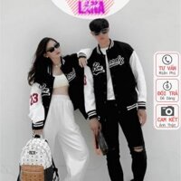 Áo Bomber Dù 2 Lớp Bmoody 23 Form chuẩn Unisex Nam Nữ Couple Áo Khoác Dù Jackets - Đen - L&amp;lt1m6,&amp;lt65kg