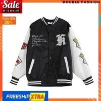 Áo Bomber Dù 2 Lớp Unisex Nam Nữ 💖FREESHIP💖 Áo Khoác Dù Nam Nữ Kiểu Bomber Double_Fashion99 KV68