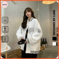 Áo Bomber Jacket Dù 2 Lớp Unisex Nam Nữ