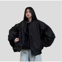 Áo Bomber Jacket Tay Nhún Nam nữ V2_22Nastore