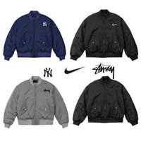 Áo bomber nike ngựa sussy trần bông 3 lớp,Áo khoác bomber uninsex nam nữ Jerry