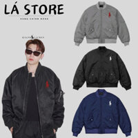 Áo Bomber phao Ralph Lauren logo con ngựa thêu sắc nét , hàng chuẩn chính hãng cao cấp , 2 lớp dày dặn LÁ STORE