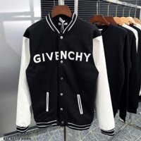 Áo bomber phối tay GIVE -NCHY  Chất nỉ mì dày dặn Form Vừa