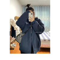 Áo Bomber Xanh Trần Lông Mùa Đông Dày Dặn