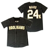 Áo bóng chày BG HOOLIGANS Áo 24K Đồ thể thao ngoài trời may sọc đen Hip-hop Văn hóa đường phố 2020 mới