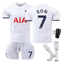 Áo bóng đá 23 / 24 Tottenham sân nhà phiên bản chính xác với quần trắng Số. Áo đấu 7 Son Heung-min và Không. Bộ 10 áo bóng đá Kane