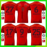 Áo bóng đá 24-25 Bayern Munich Áo sân nhà MÜLLER #25 Sanéo #10 Kane#9
