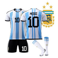Áo bóng đá Argentina World Cup 22 số 10 Áo Messi số 11 Di Maria sân nhà phù hợp với nam