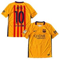 ÁO BÓNG ĐÁ BARCELONA 2015/16 CHÍNH HÃNG SÂN KHÁCH FAN 658785-740 - NAME PATCH LFP MESSI
