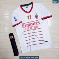 Áo Bóng Đá CLB AC Milan 2022 Màu Trắng Sân Khách