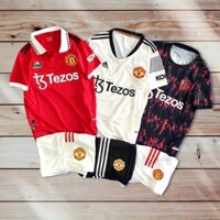 ÁO BÓNG ĐÁ CLB MU malcheste 2022(Chất vải mè thái thoáng mát thấm hút mồ hôi