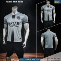 Áo Bóng Đá CLB PSG Màu Xám 2022 Sân Khách Rất Đẹp