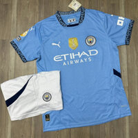 Áo Bóng Đá CLB Thành Phố Manchester City sân nhà 2025 vải gai Thái cao cấp