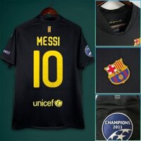 Áo bóng đá cổ điển 11-12 Barcelona Two Guests No. 10 MESSI Retro Jersey Tùy chỉnh số Áo bóng đá cổ điển 6 XAVI