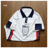 Áo Bóng Đá Đá Banh Đội Tuyển Anh 1998 Vải thái, Bộ Quần Áo Đội Tuyển Anh quần có túi hàng Vải thái cao cấp