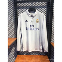 Áo bóng đá dài tay Real Madrid retro Christian Ronaldo 2016 / 17