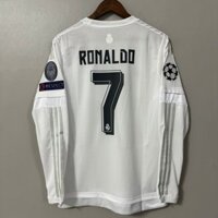 Áo bóng đá dài tay Real Madrid Retro Ronaldo 2015-16