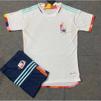 Áo bóng đá Đội tuyển Bỉ WORLD CUP 2022 sân khách ( có in tên số theo yêu cầu ) Áo đá banh chất lượng cao .