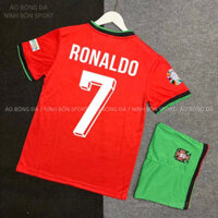 Áo Bóng Đá Đội Tuyển Bồ Đào Nha Euro 2024 - Mẫu Áo Đấu RONALDO - Vải Mè Kim Cao Cấp