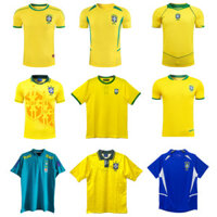Áo bóng đá đội tuyển quốc gia cổ điển Brazil Áo thi đấu sân khách sân nhà Áo thi đấu World Cup Ball King Football Jersey