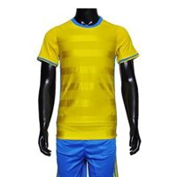 Áo bóng đá không logo Thụy Điển vàng EURO 2016 (SLIM FIT)