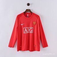 Áo bóng đá Manchester United dài tay chất lượng cao, áo retro, RONALDO ROONEY XY0S