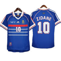 Áo bóng đá Pháp Retro 98 ZIDANE 1998 Áo sân nhà kiểu Pháp
