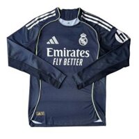 ÁO BÓNG ĐÁ REAL MADRID 2025/26 SÂN KHÁCH CHÍNH HÃNG PLAYER TAY DÀI - JP3956