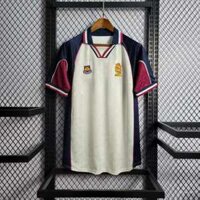 Áo Bóng Đá Retro West Ham United 1998 - Sân Khách bản cao cấp vải Cotton Polyester