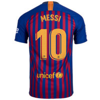 Áo bóng đá sân nhà kiểu cổ điển Barca 2018 2019 MESSI
