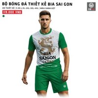 Áo Bóng Đá Thiết Kế Bia Sài Gòn Màu Xanh Mới Lạ