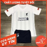 ÁO BÓNG ĐÁ TRẺ EM [CLB LIVERPOOL TRẮNG 2020] THUN LẠNH CAO CẤP