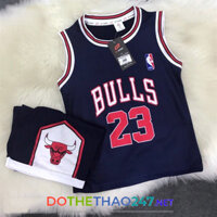 Áo bóng rổ BULL CHICAGO 23 màu đen viền trắng