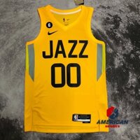 Áo Bóng Rổ Màu Vàng Biểu Tượng hot Biểu Tượng jersey 2023nba utah jazz clarkson Phiên Bản Ấn Tượng Cho Nam